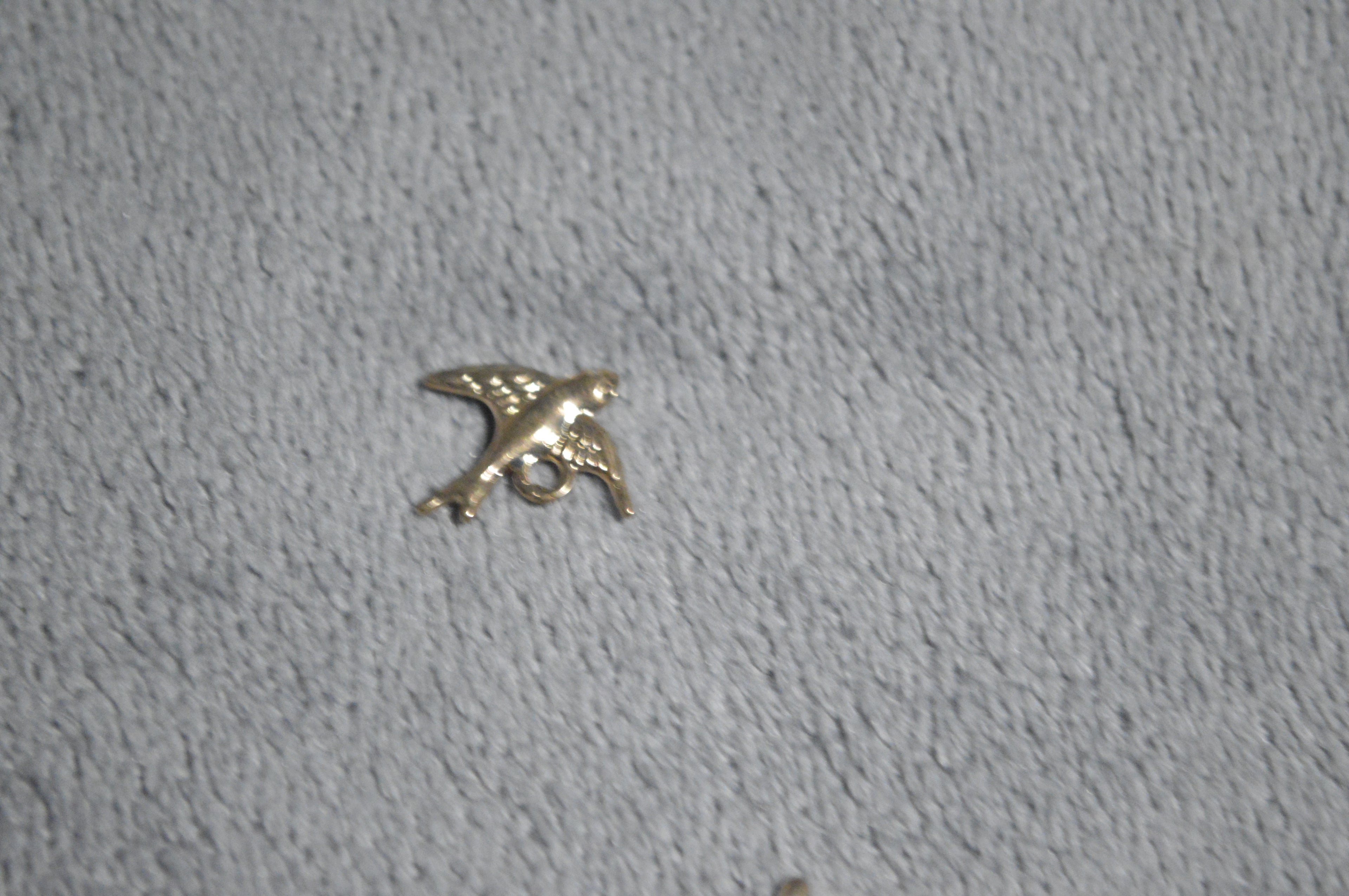 Gold Bird Charm