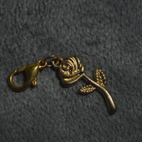 Gold Rose Charm
