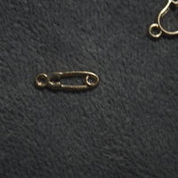 Gold Saftey Pin Charm