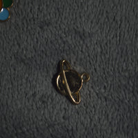 Gold Saturn 2 Charm