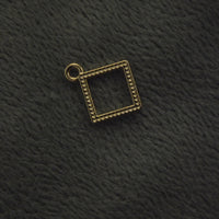 Gold Square Charm