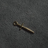 Gold Sword Charm