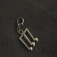 Silver Music Note Charm