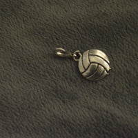 Silver Volleyball Charm